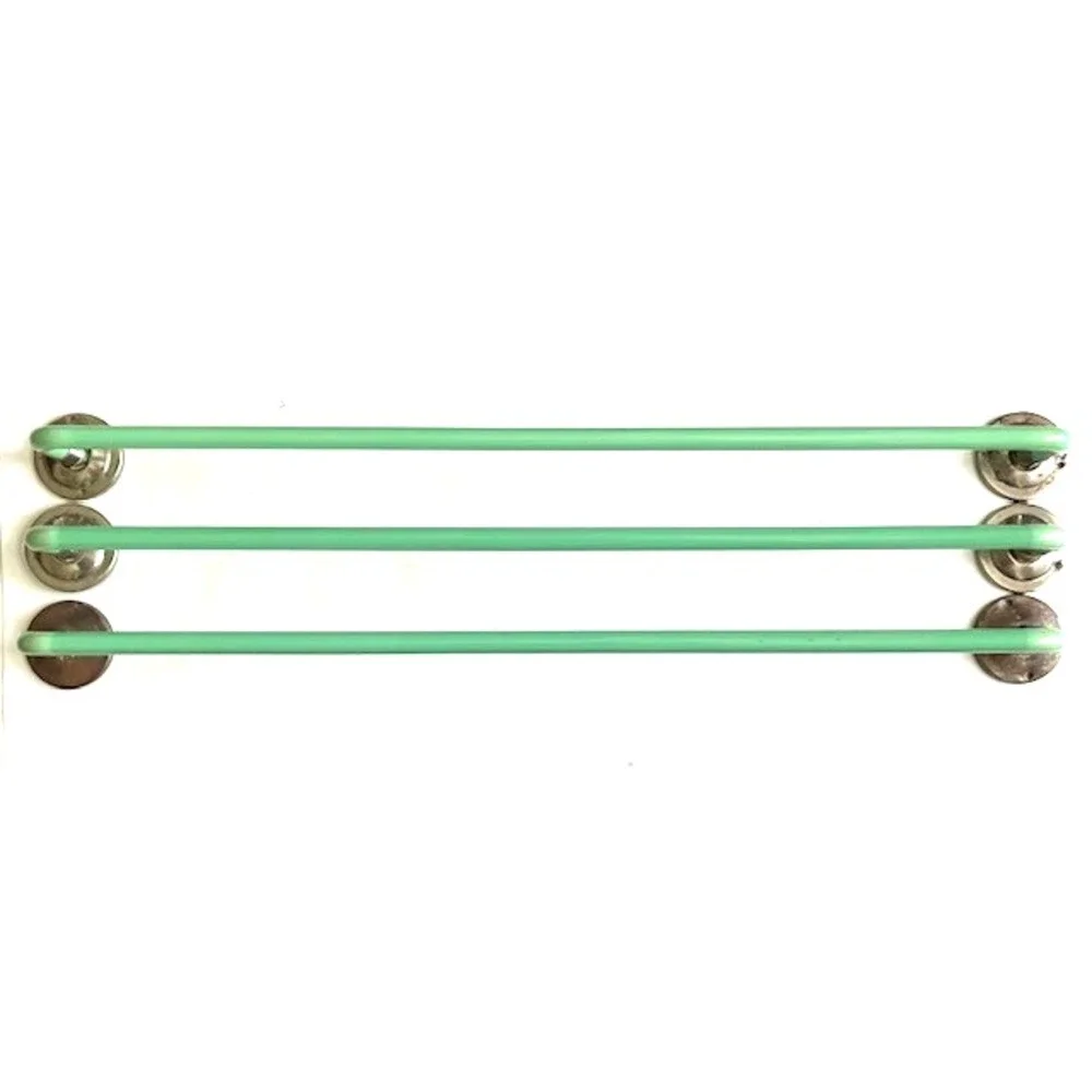 Set of 3  Antique Jadeite Green Glass 24